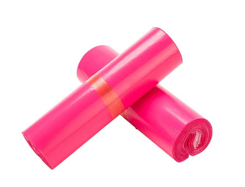 沙湾玫红色快递袋-02